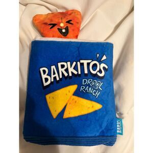 BARK “Barkitos Drool Ranch” Dog Toy Set – Chip Bag + Squeaky Chip Plush